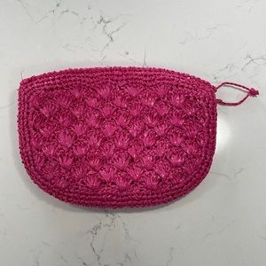 Pink tropical clutch